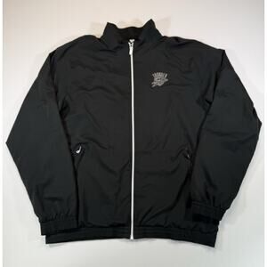 Adidas NBA OKC Thunder Jacket XL Player ID Full Zip Black
